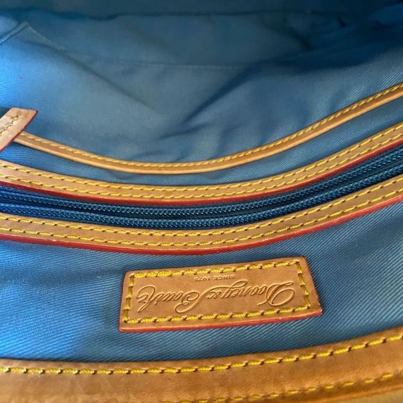 Dooney & Bourke Pebble Grain Zip Zip Satchel, Patent Leather Seafoam Green Purse - Picture 9 of 13